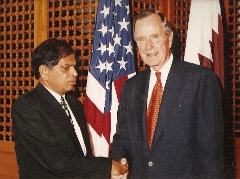 with-president-bush1 With Mr. George H. W. Bush, former president, United States of America